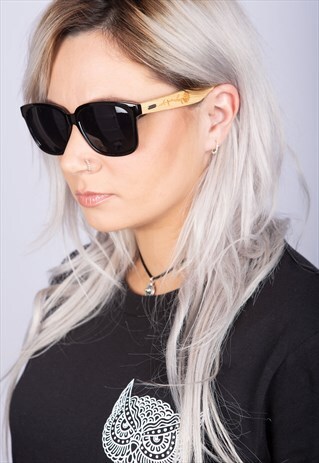 ROSE WAYFARER BLACK SUNGLASSES