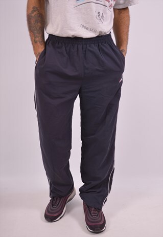 VINTAGE FILA TRACKSUIT TROUSERS NAVY BLUE