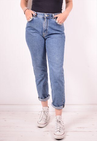 CALVIN KLEIN WOMENS VINTAGE JEANS W30 L28 BLUE 90S