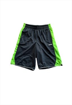Vintage Reebok shorts long length grey green y2k
