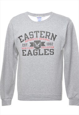 Vintage Jerzees Eastern Eagles Printed Sweatshirt - S