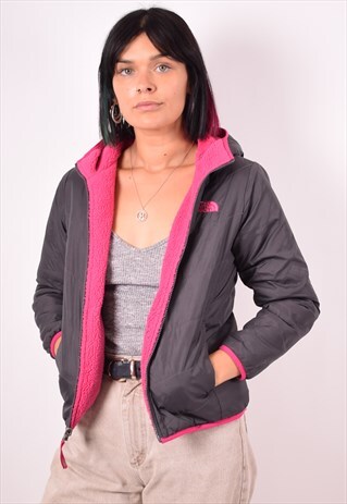 THE NORTH FACE WOMENS VINTAGE REVERSIBLE JACKET MEDIUM GREY