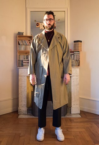 VINTAGE LONG TRENCH COAT (REF/841)