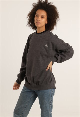 VINTAGE CHAMPION EMBROIDERED LOGO SWEATSHIRT