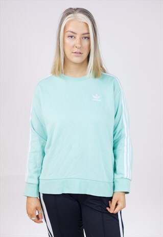 VINTAGE 90S ADIDAS MINT GREEN SWEATSHIRT