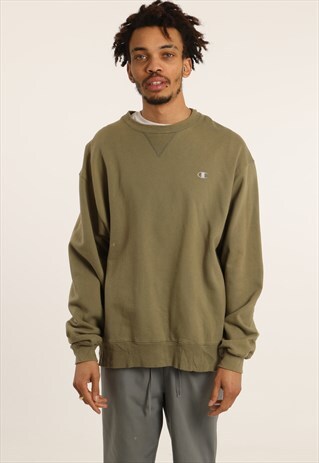 VINTAGE CHAMPION EMBROIDERED LOGO SWEATSHIRT