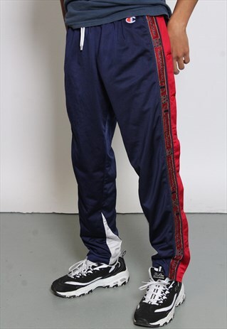 VINTAGE CHAMPION BLUE POPPER JOGGERS