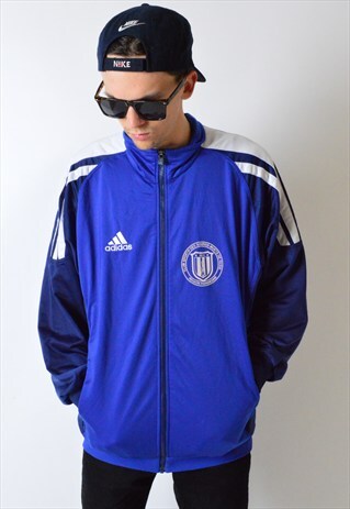 VINTAGE 90S BLUE ADIDAS PARIS SPORTS TRACK JACKET