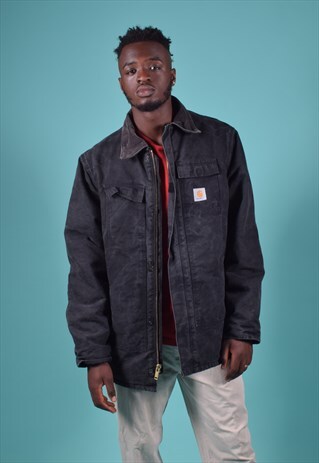 VINTAGE CARHARTT BLACK CANVAS JACKET