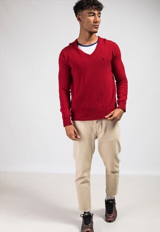 VINTAGE RALPH LAUREN V-NECK JUMPER