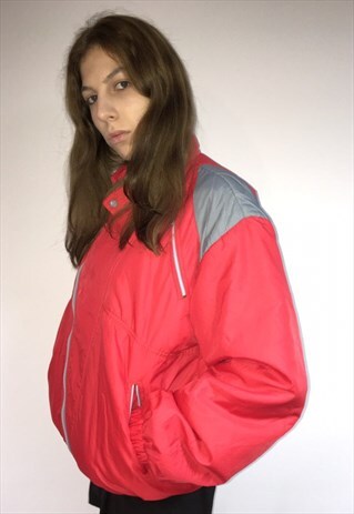 VINTAGE 90' OLDSCHOOL RED SPORT UNISEX JACKET