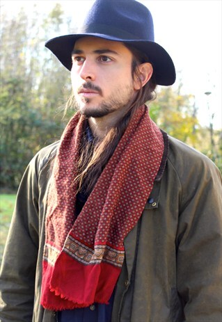 VINTAGE 70S MOD PAISLEY SCARF - SAMMY - INDIE