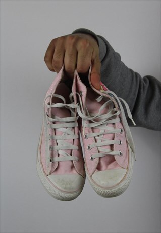 VINTAGE CONVERSE PINK FLORAL TRAINERS