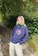 VINTAGE SIZE M COTTAGECORE EMBROIDERED SWEATSHIRT IN CREAM