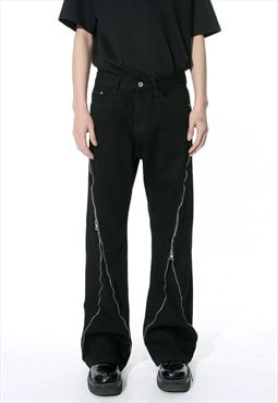 Women's zipper slit design pants SS24 Vol.1