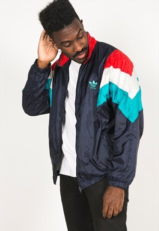 VINTAGE 80S USA ADIDAS SHELL SPORT JACKET / R029