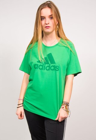 ADIDAS VINTAGE 90'S GREEN SPORTS T-SHIRT