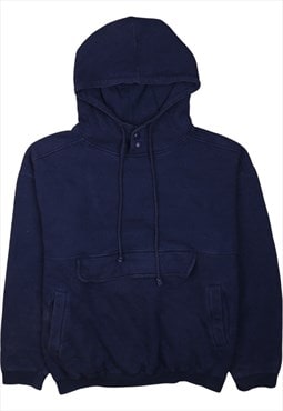 Vintage 90's Gap Hoodie Plain Pocket Pullover Navy