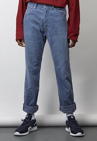 VINTAGE 90'S LEVI'S POWDER BLUE CORDUROY JEANS