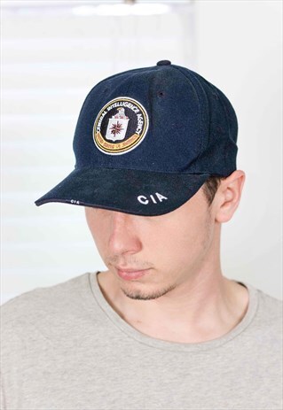 VINTAGE CIA LOGO BASEBALL CAP HAT 90S X 3.3