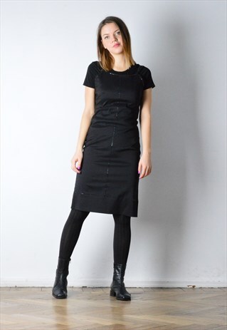VINTAGE 90S BLACK DRESS
