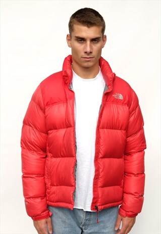 VINTAGE THE NORTH FACE NUPTSE 700 PUFFER, RED