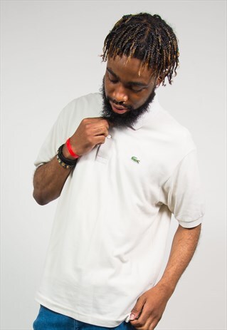 LACOSTE VINTAGE IVORY POLO T-SHIRT