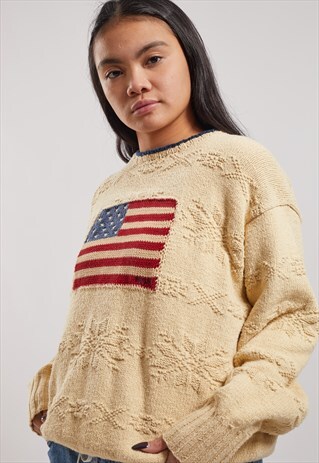 VINTAGE RALPH LAUREN HAND KNITTED JUMPER