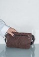VINTAGE Y2K CHIC CROSS BODY BAG IN BROWN AND GOLD