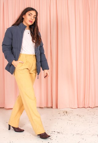 VINTAGE 90S PUFFER JACKET IN BLUE