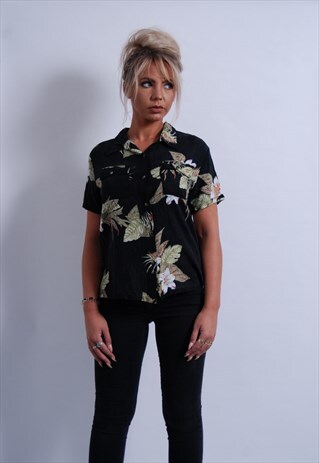 VINTAGE FLORAL PRINT FESTIVAL BLOUSE