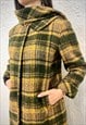 VINTAGE 70S CHECKERED COAT IN UNGARO CLOTH 