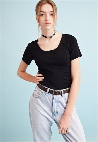 90'S RETRO MINIMALIST GRUNGE SHEER TEEN TOP