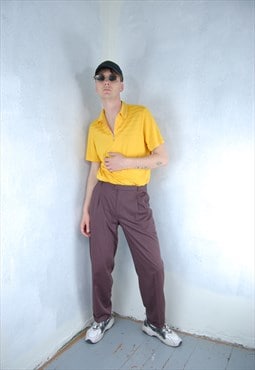 Vintage 90's retro fitting festival bright tailore polo 