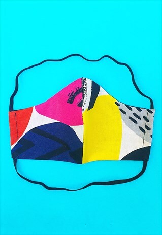 COLOURFUL COTTON FACE MASK COVERING