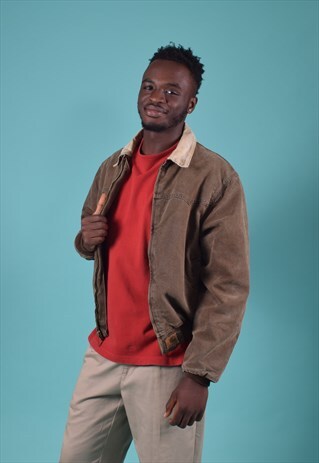 VINTAGE CARHARTT BROWN BOMBER STYLE JACKET