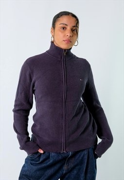 Navy Blue y2ks Polo Ralph Lauren zip up Knit Sweatshirt