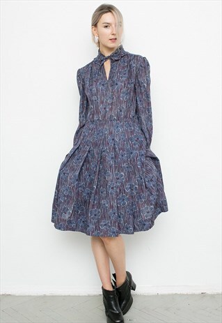FLORAL PANEL DRESS
