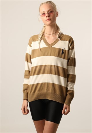 VINTAGE RALPH LAUREN EMBROIDERED LOGO SWEATSHIRT