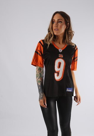 VINTAGE NFL T-SHIRT FOOTBALL JERSEY TOP UK 14 LARGE (EDR)