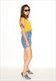 VINTAGE 00S CUTE CROP TOP IN YELLOW