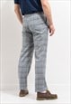 VINTAGE TAILORED PANTS IN PLAID FORMAL TROUSERS MEN