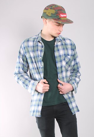 VINTAGE CHECK FLANNEL SHIRT
