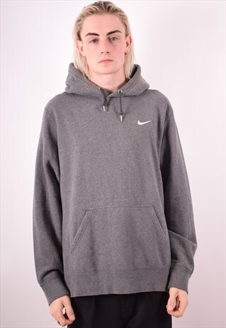 NIKE MENS VINTAGE HOODIE JUMPER XL GREY 90S