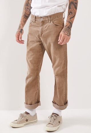 VINTAGE LEVI'S STRAIGHT LEG CORDUROY TROUSERS