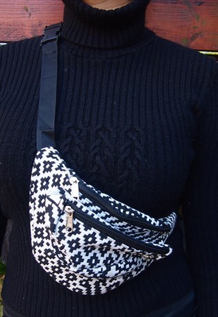 MONOCHROM WOVEN BUM BAG