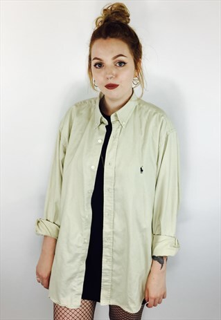 90S RALPH LAUREN THICK COTTON SHIRT