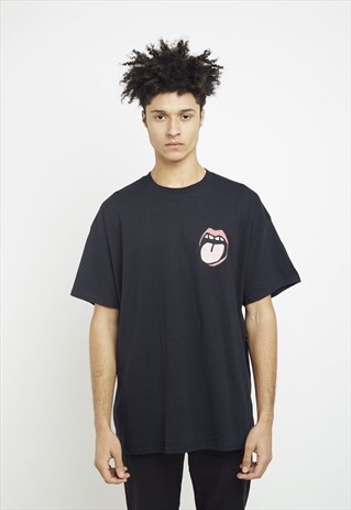 TONGUE BLACK TEE