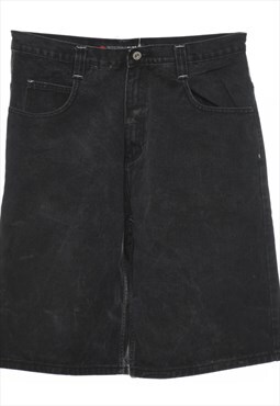 Vintage Black Denim Shorts - W34