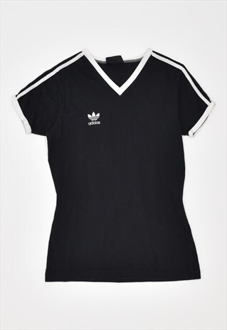VINTAGE 00'S Y2K ADIDAS T-SHIRT TOP BLACK